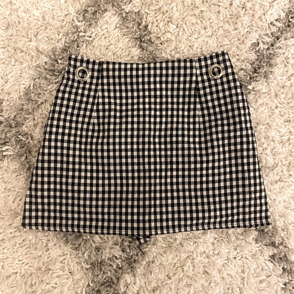 Misspap Check Mini Skirt